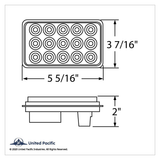 15 LED Rectangular Turn Signal Light