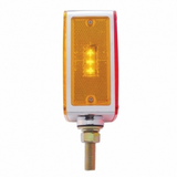 45 LED Single Stud Double Face Turn Signal Light - Amber & Red LED