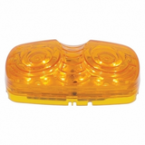 12 LED 4" X 2" Rectangular Light (Clearance/Marker) - Amber LED/Amber Lens