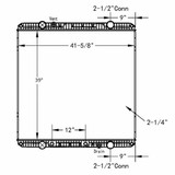 BESTfit Plastic Aluminum Radiator W/ Lower Right Outlet For Western Star 4964EX/FX Constellation