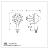 11 LED 2-1/8" Arm Watermelon Honda Light Kit