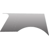 BESTfit Aluminum Extended Hood Side Panel Replaces 13-03463 For Peterbilt 359 127 BBC