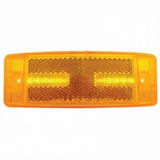 8 LED Rectangular Light Clearance/Marker With Reflex Lens