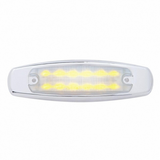 12 LED Rectangular Light (Clearance/Marker) With Chrome Bezel
