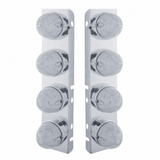 Stainless Front Air Cleaner Bracket With 8X 19 LED Watermelon Lights For Peterbilt