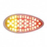 51 LED Duo Auxiliary/Utility Light - Red/Amber LED With Clear Lens
