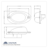 5 LED Turn Signal Light 2008-2017 Freightliner Cascadia Slope Lens