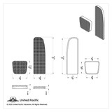 Chrome Billet Aluminum Diamond Pedal Set Freightliner Cascadia