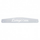 4" X 24" Stainless Largecar Bottom Mud Flap Plate - Bolt Thru