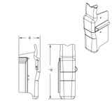 Chrome Mid Steering Column Cover Peterbilt 379/378/335/330