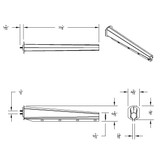 30" Chrome Heavy Duty Mud Flap Hangers - 1-1/8" Bolt Pattern - Competition Series (Pair)