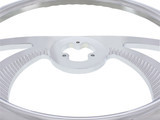 18" Chrome Aluminum "Scorpion" Style Steering Wheel With Wood Rim