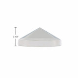 8" 304 Stainless Steel  X-Pointed Rear Hubcap