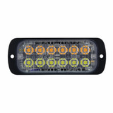 12 High Power LED Super Thin Warning Light - Amber LED & White LED (Bulk)