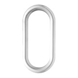 Peterbilt Stainless Steel Oval Window Trim - Chrome Finish