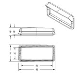 Chrome Center Dash Display Bezel Kenworth W900 T800 T660 2006+