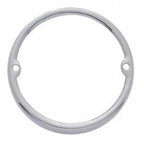 Stainless Steel Round Cab Light Bezel - Chrome Truck Accent