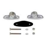 Chrome Teardrop Dummy Spot Light - Semi Truck Decorative Light