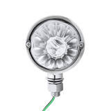 UltraBurst Chrome Double Face Glass Watermelon Light-Amber & Red LED/Clear Lens