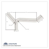 Kenworth Exhaust Y-Divider K180-14766 - W900B W900L T600 T800