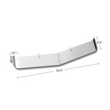 9.5" Stainless OEM Style Sunvisor For Mack CH/CX/ Granite/Vision Without Roof Fairing