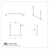 24" x 21" Stainless Anti-Sail Bracket