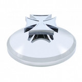 Chrome Cover With Iron Cross Spinner For UP Rear Axle Cover (Bulk)