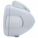 Stainless Steel Guide 682-C Style Headlight H4 & LED Turn Signal - Clear Lens