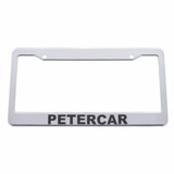 Petercar Chrome Plastic License Plate Frame