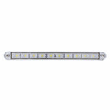 10 LED 9" Auxiliary Light Bar With Bezel - White LED/Clear Lens