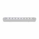 10 LED 9" Auxiliary Light Bar With Bezel - White LED/Clear Lens