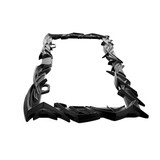 Tribal Flame License Plate Frame - Black