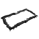 Tribal Flame License Plate Frame - Black