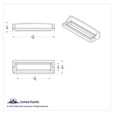 Chrome Switch Label Covers w/ Visor - Freightliner Classic/FLD 6pk