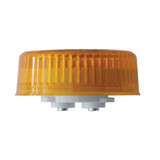 Single LED 2" Round Light (Clearance/Marker) - Amber LED/Amber Lens