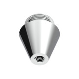 Chrome Aluminum Beer Tap Adapter M30X3.5 to 3/8"-16 Thread