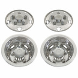 Stainless Toyota Coaster 16" Wheel Cover Set