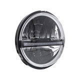 ULTRALIT - 20 High Power LED 5-3/4" Motorcycle Headlight With LED DRL/Position Light - Black