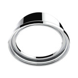 Chrome Pyrometer Gauge Bezel with Visor - Freightliner Classic