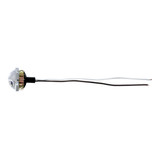 4 LED Round License Light - White LED (Bulk)