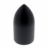 33mm X 3-7/8" Matte Black Bullet Nut Cover - Thread-On (Bulk)