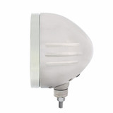 Stainless Steel Bullet Embossed Stripe Headlight Housing - Chrome