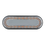 24 LED 6" Oval Mirage Light (Turn Signal) - Amber LED/Clear Lens