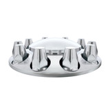 Dome Front Axle Cover With 33mm Standard Thread-On Nut Covers - Matte Black (Color Box) 