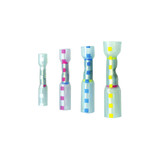 12-10 to 8 AWG CS Multi-Wire Heat Shrink Connector - Clear w/ Yellow Dash (5-Pack)