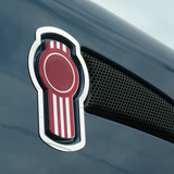 Kenworth T660/T370 Stainless Steel Hood Logo Trims 2007+ (2-Pack)