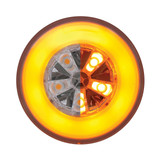 18 LED 4" Round GloLight (Turn Signal) - Amber LED/Amber Lens (Card)