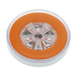 18 LED 4" Round GloLight (Turn Signal) - Amber LED/Amber Lens (Card)