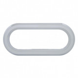 Chrome Twist-On Light Bezel for 6" Oval Truck Light Grommet