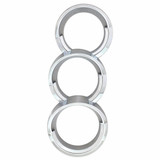 Chrome Dash Gauge Bezel with Visor - 2013-2021 Peterbilt 579/587